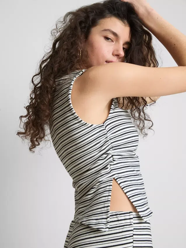 The Primark Scene | Asymmetrisches gestreiftes Tanktop
