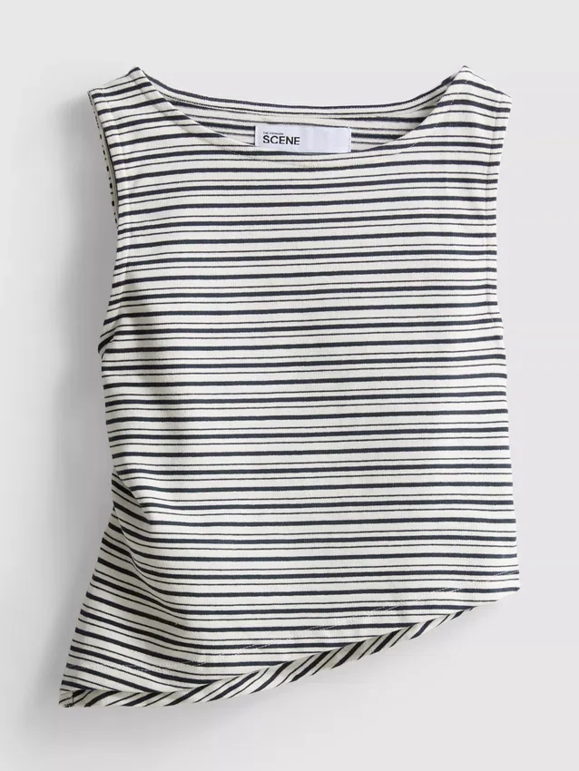 The Primark Scene | Asymmetrisches gestreiftes Tanktop