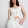 The Primark Scene | Baumwoll-Top mit Broderie-Muster, V-Ausschnitt und Spaghettiträgern