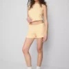 The Primark Scene | Eng anliegende gestreifte Shorts mit hohem Baumwollanteil