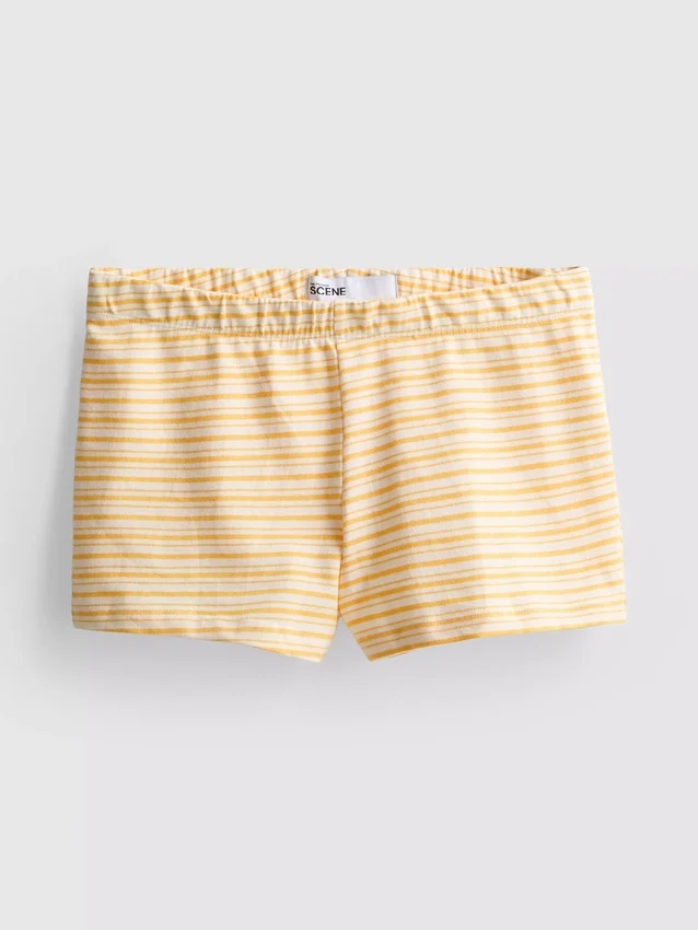 The Primark Scene | Eng anliegende gestreifte Shorts mit hohem Baumwollanteil