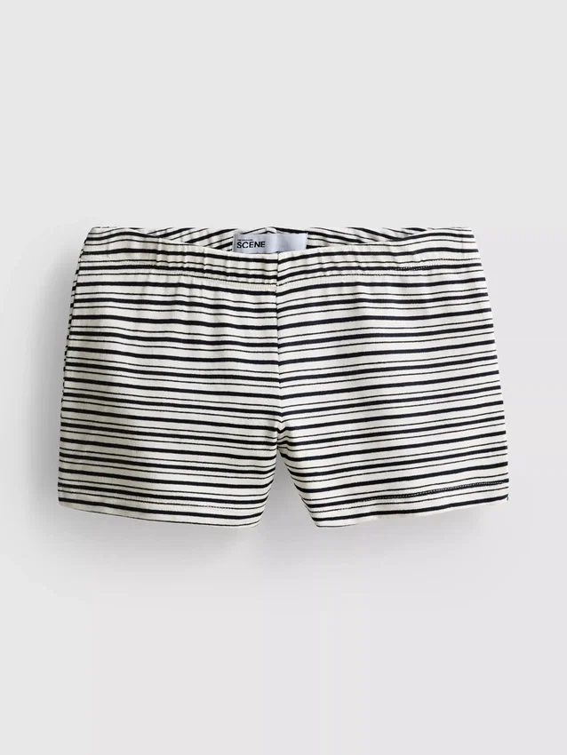 The Primark Scene | Eng anliegende gestreifte Shorts mit hohem Baumwollanteil
