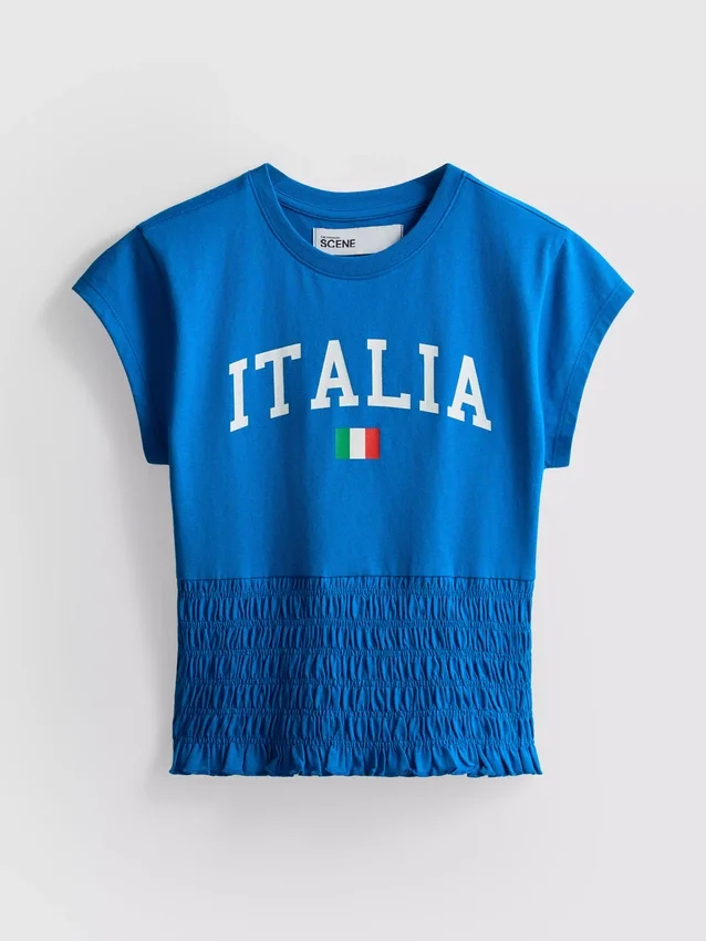 The Primark Scene | Italien-Fussball-Hemd mit Rüschen