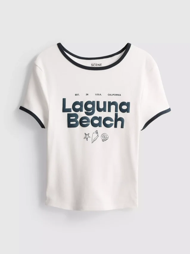 The Primark Scene | Kurzes «Laguna Beach»-Baby-T-Shirt