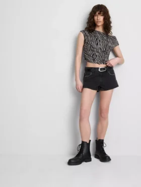 The Primark Scene | Kurzes, schulterfreies, transparentes Top