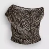 The Primark Scene | Kurzes, schulterfreies, transparentes Top