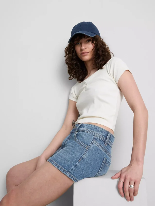 The Primark Scene | Micro-Shorts aus Baumwoll-Denim