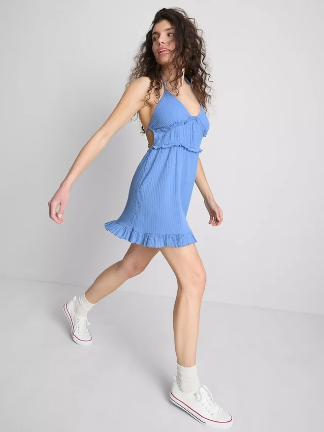 The Primark Scene | Minikleid mit Knitter-Rüschen