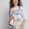 The Primark Scene | Oversized-Baumwoll-T-Shirt «Margarita»