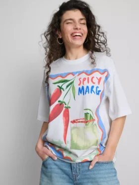 The Primark Scene | Oversized-Baumwoll-T-Shirt «Margarita»