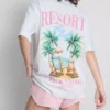 The Primark Scene | Oversized-Resort-T-Shirt aus Baumwolle