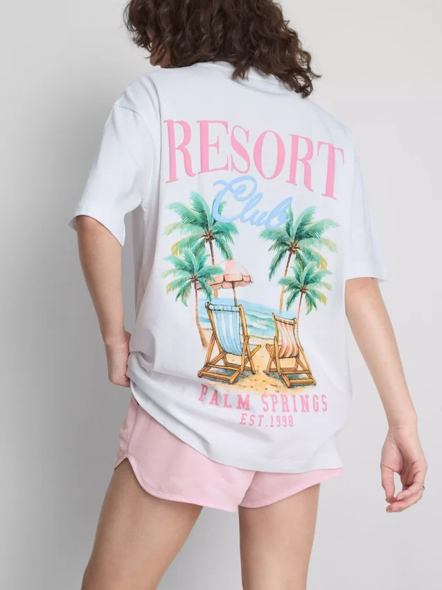 The Primark Scene | Oversized-Resort-T-Shirt aus Baumwolle