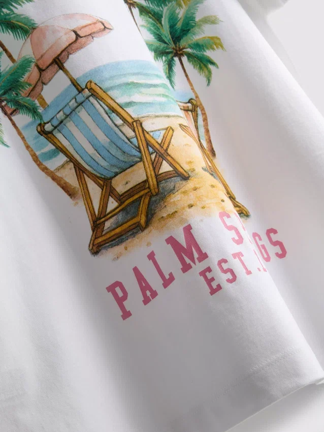 The Primark Scene | Oversized-Resort-T-Shirt aus Baumwolle