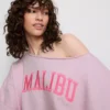 The Primark Scene | Sweatshirt mit Slogan und schulterfreiem Ausschnitt