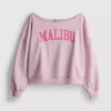 The Primark Scene | Sweatshirt mit Slogan und schulterfreiem Ausschnitt