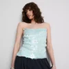 The Primark Scene | Top mit Riemchen, Pailletten und Wasserfallausschnitt