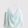 The Primark Scene | Top mit Riemchen, Pailletten und Wasserfallausschnitt