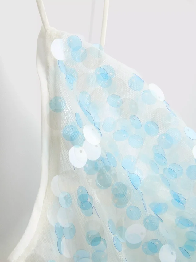 The Primark Scene | Top mit Riemchen, Pailletten und Wasserfallausschnitt
