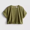Top mit ausgestelltem Saum