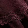 Top mit V-Ausschnitt und Crinkle-Effekt