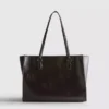 Tote-Tasche aus Kunstleder mit Crackle-Effekt