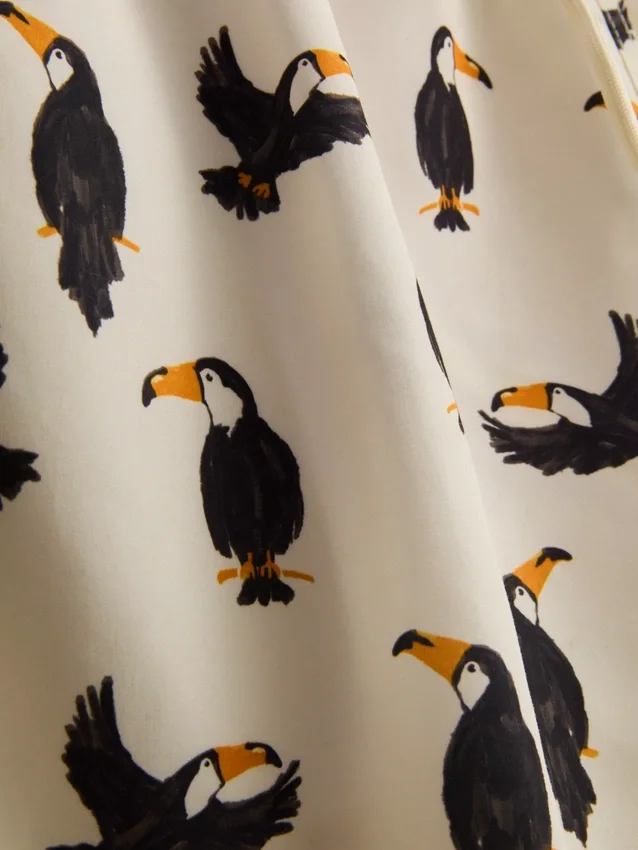 Toucan-Shorts mit Kordelzug am Bund