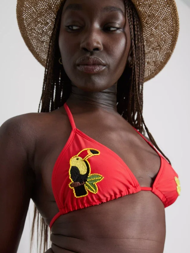 Toucan-Triangel-Bikini-Oberteil