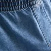 Trainingshose aus Baumwoll-Denim mit weitem Bein