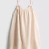 Trapez-Minikleid aus Baumwolle