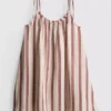 Trapez-Minikleid aus Baumwolle