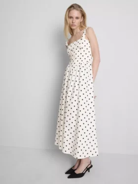 Traumfund | Midi-Kleid mit Korsett und quadratischem Ausschnitt