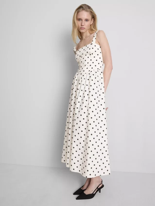 Traumfund | Midi-Kleid mit Korsett und quadratischem Ausschnitt