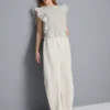 Ultimative Baumwoll-Denim-Jeans mit ausgestelltem Bein