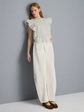 Ultimative Baumwoll-Denim-Jeans mit ausgestelltem Bein