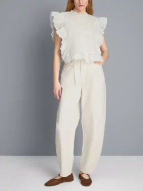 Ultimative Baumwoll-Denim-Jeans mit ausgestelltem Bein