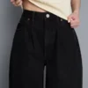 Ultimative Baumwoll-Denim-Jeans mit ausgestelltem Bein