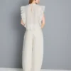 Ultimative Baumwoll-Denim-Jeans mit ausgestelltem Bein