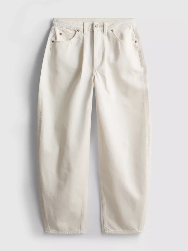 Ultimative Baumwoll-Denim-Jeans mit ausgestelltem Bein