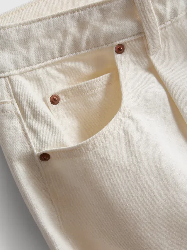 Ultimative Baumwoll-Denim-Jeans mit ausgestelltem Bein