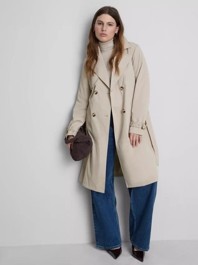 Unverzichtbarer Trenchcoat mit Gürtel