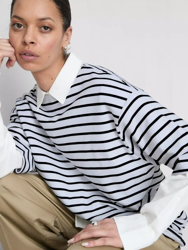 Unverzichtbares Oversize-Baumwoll-T-Shirt