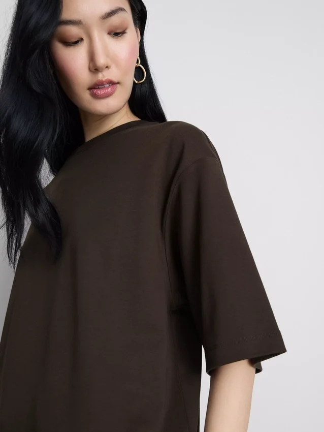Unverzichtbares Oversize-Baumwoll-T-Shirt