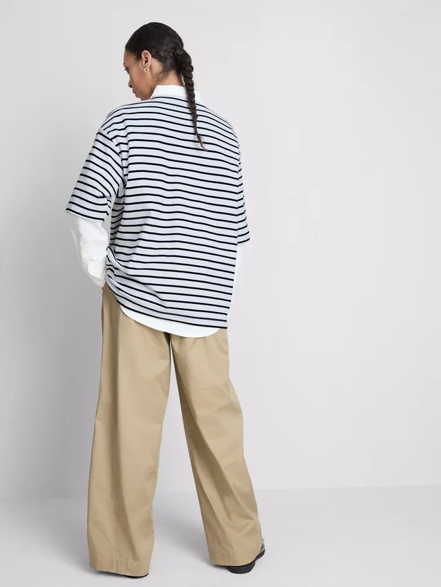 Unverzichtbares Oversize-Baumwoll-T-Shirt