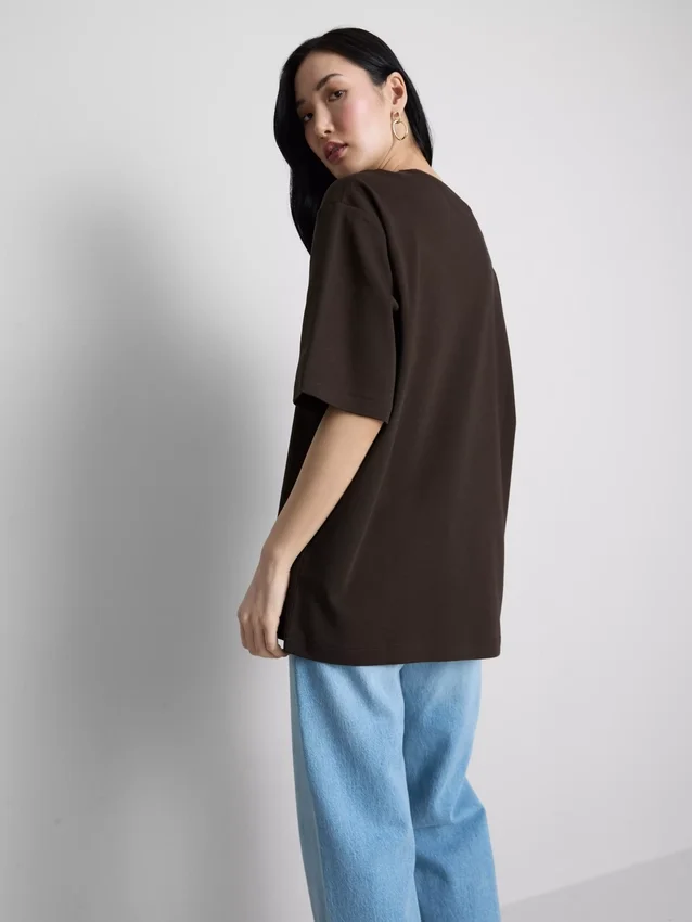 Unverzichtbares Oversize-Baumwoll-T-Shirt