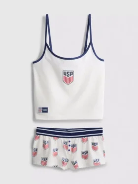 USA FC Baumwoll-reiches Cami-Shorty-Schlafanzug