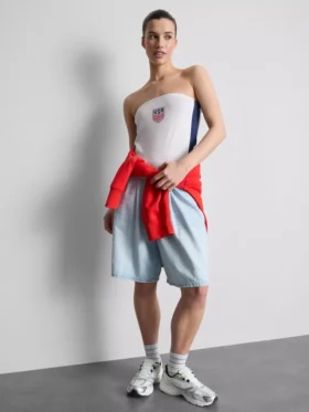 Usa Soccer Bandeau-Top mit hohem Baumwollanteil