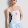 Usa Soccer Bandeau-Top mit hohem Baumwollanteil