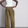 Utility-Hose mit weitem Bein und Nahtdetails