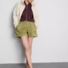 Utility-Shorts aus Baumwoll-Denim