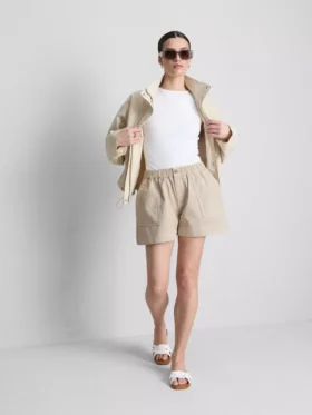 Utility-Shorts aus Baumwoll-Denim